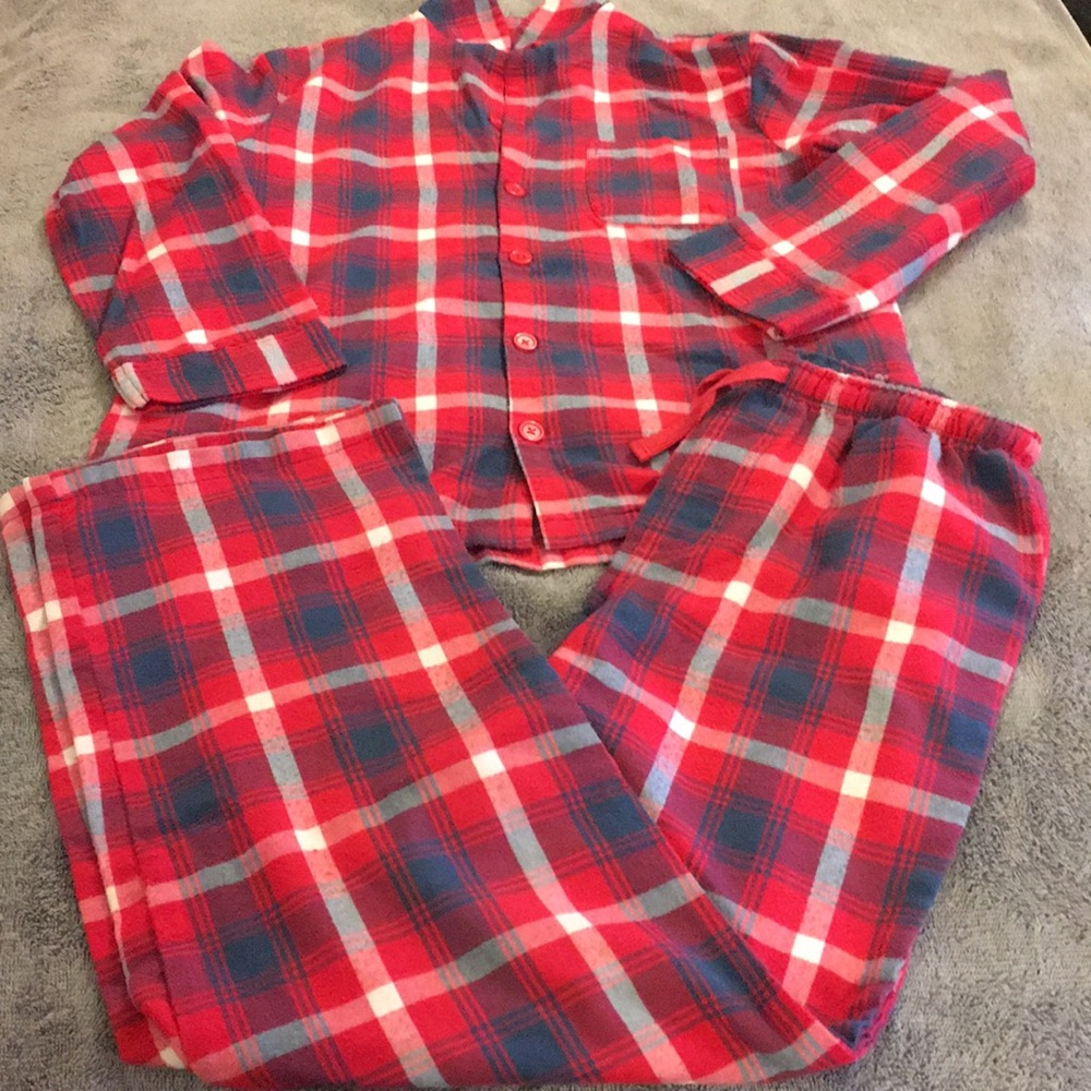 Plaid Pajama set. Shirt and Pants